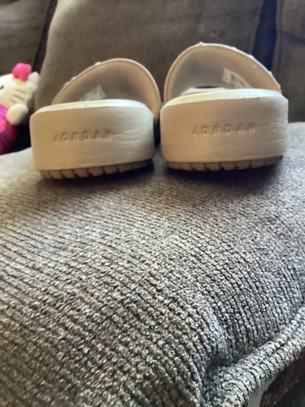 Woman’s Air Jordan Beige Slides - Picture 7 of 7
